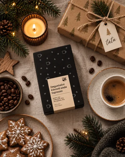 degustační kávová sada Espresso jako vánoční dárek pro tátu