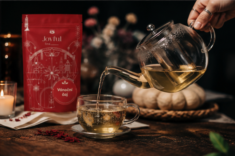 Vánoční čaj OXALIS – zelený čaj Sencha s kořením