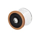 skleněný dripper s dřevěným prstencem - Diamond