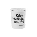 Baťova důvěra - porc. hrnek s nerez sítkem a pokličkou, 250 ml