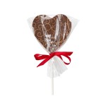 Srdcové lízátko z mléčné čokolády, 25 g