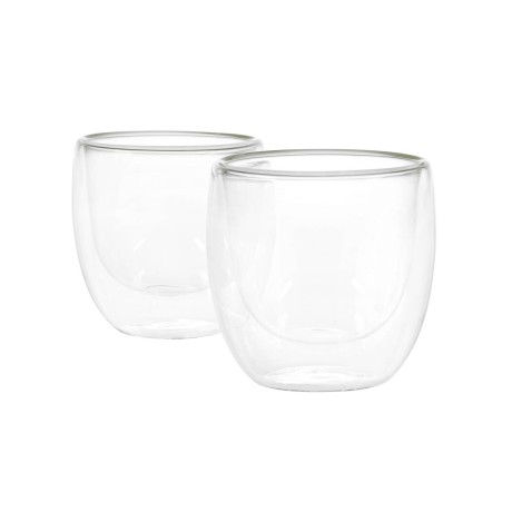 dvoustěnný šálek na espresso, 2x80 ml