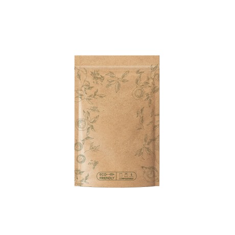 Sáček zipový na zelený čaj - EKO kompostovatelný, 500 g