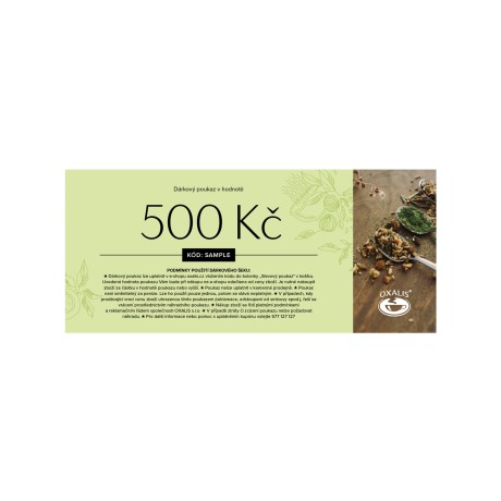 Dárkový poukaz - 500 Kč