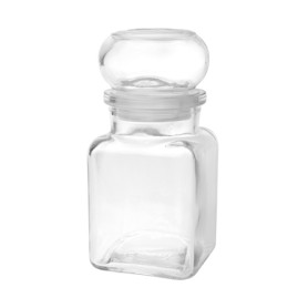 Skleněná vzorkovnice - hranatá, 150 ml