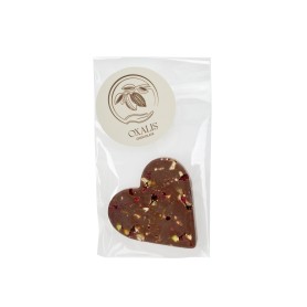 Čokoládové srdíčko - mléčná čokoláda, 25 g